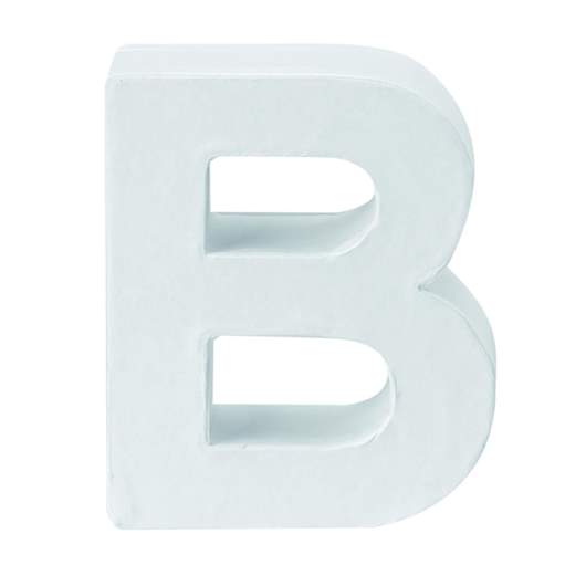 Papp-Buchstaben B 10x3,5cm